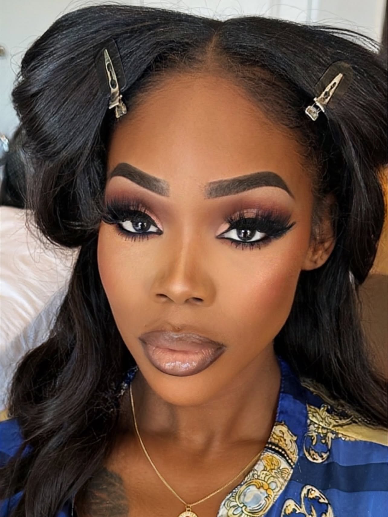 Full glam close up